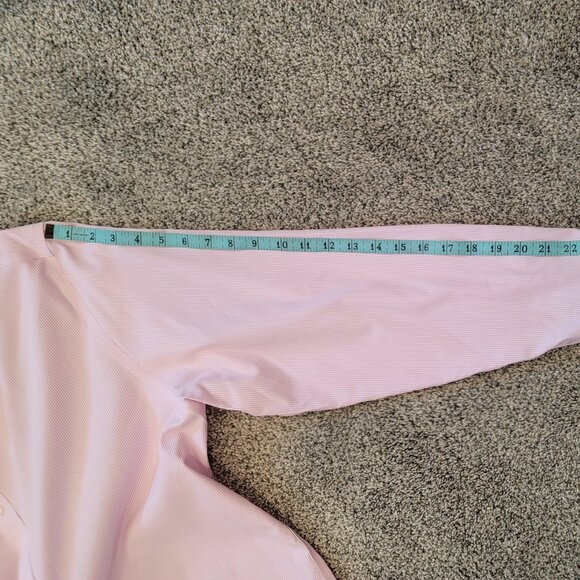 **Men's Untuckit Pink white Pinstripe Button down Shirt XX- Large, Nice *** - Picture 8 of 11